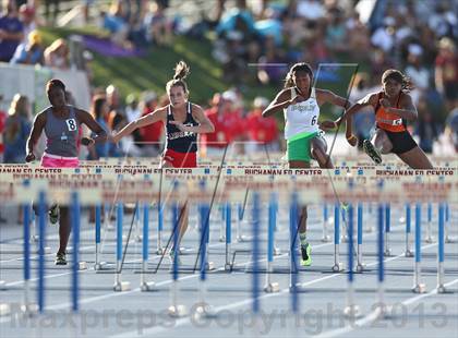 Thumbnail 2 in CIF State Track and Field (Girls 100m Hurdles) photogallery.