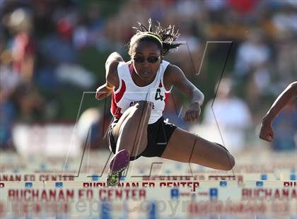 Thumbnail 2 in CIF State Track and Field (Girls 100m Hurdles) photogallery.