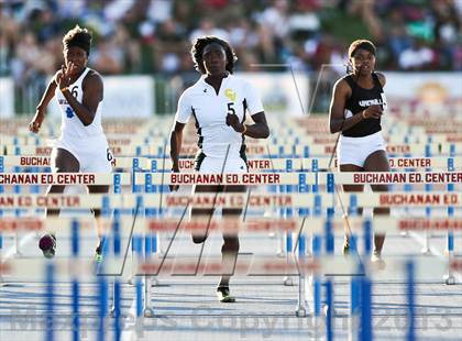 Thumbnail 3 in CIF State Track and Field (Girls 100m Hurdles) photogallery.