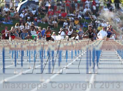 Thumbnail 1 in CIF State Track and Field (Girls 100m Hurdles) photogallery.