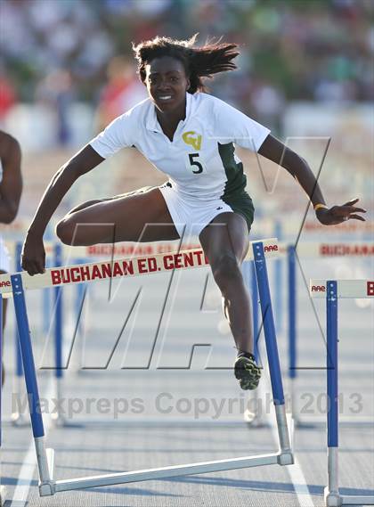 Thumbnail 1 in CIF State Track and Field (Girls 100m Hurdles) photogallery.