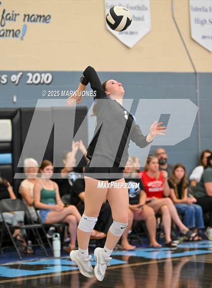 Thumbnail 3 in Estrella Foothills vs. Willow Canyon - Championship (Wolves Classic Volleyball Tournament) photogallery.