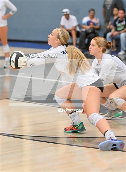 Thumbnail 3 in Estrella Foothills vs. Willow Canyon - Championship (Wolves Classic Volleyball Tournament) photogallery.
