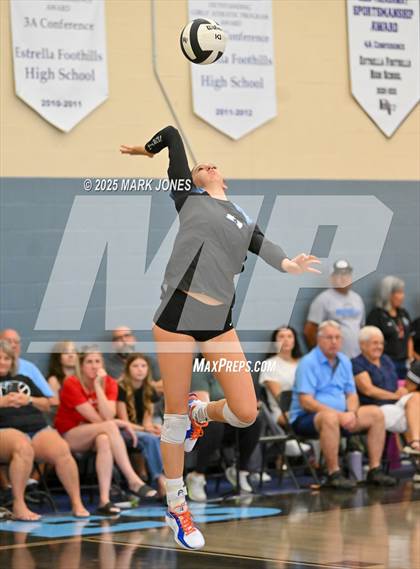 Thumbnail 2 in Estrella Foothills vs. Willow Canyon - Championship (Wolves Classic Volleyball Tournament) photogallery.