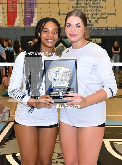 Thumbnail 3 in Estrella Foothills vs. Willow Canyon - Championship (Wolves Classic Volleyball Tournament) photogallery.