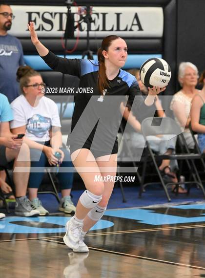 Thumbnail 2 in Estrella Foothills vs. Willow Canyon - Championship (Wolves Classic Volleyball Tournament) photogallery.