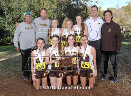 Thumbnail 1 in CIF State Cross Country Championships (Girls Awards) photogallery.