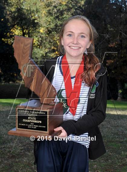 Thumbnail 1 in CIF State Cross Country Championships (Girls Awards) photogallery.