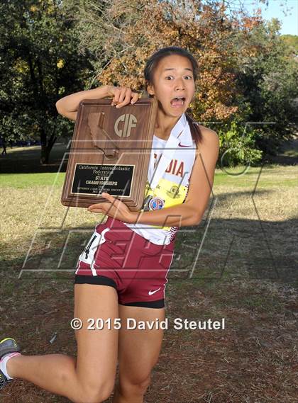 Thumbnail 1 in CIF State Cross Country Championships (Girls Awards) photogallery.