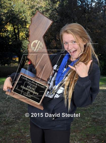 Thumbnail 1 in CIF State Cross Country Championships (Girls Awards) photogallery.