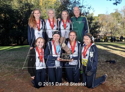 Thumbnail 2 in CIF State Cross Country Championships (Girls Awards) photogallery.