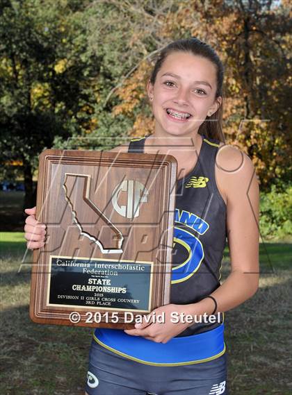 Thumbnail 2 in CIF State Cross Country Championships (Girls Awards) photogallery.