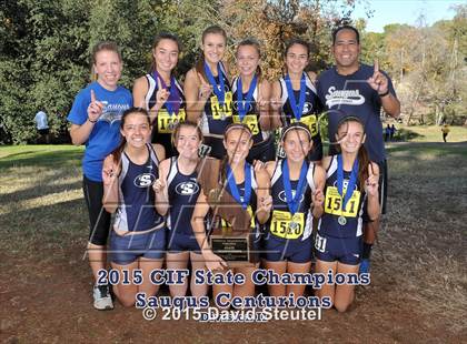 Thumbnail 1 in CIF State Cross Country Championships (Girls Awards) photogallery.