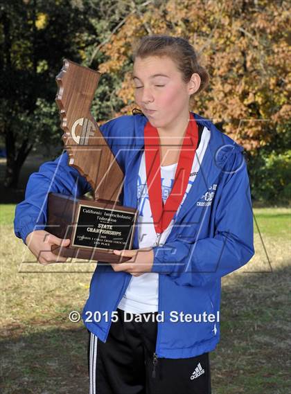Thumbnail 1 in CIF State Cross Country Championships (Girls Awards) photogallery.