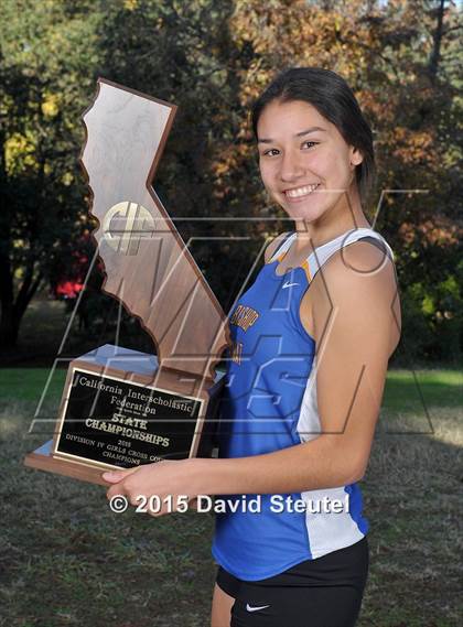 Thumbnail 2 in CIF State Cross Country Championships (Girls Awards) photogallery.