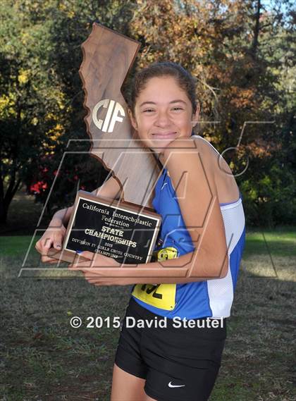 Thumbnail 1 in CIF State Cross Country Championships (Girls Awards) photogallery.