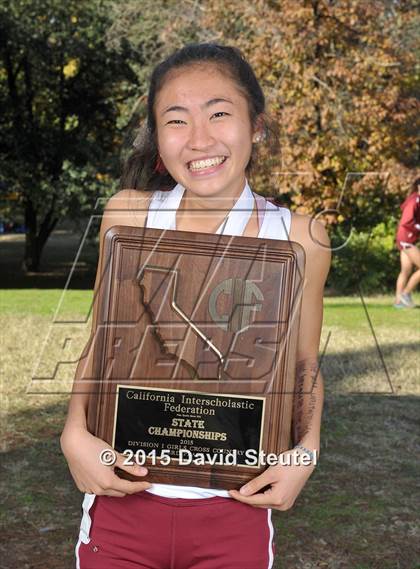 Thumbnail 2 in CIF State Cross Country Championships (Girls Awards) photogallery.