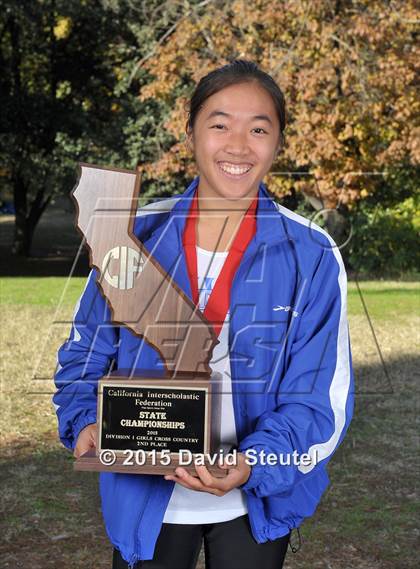 Thumbnail 1 in CIF State Cross Country Championships (Girls Awards) photogallery.