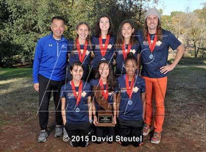 Thumbnail 2 in CIF State Cross Country Championships (Girls Awards) photogallery.