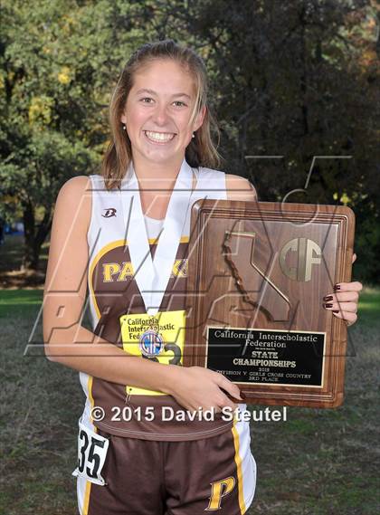 Thumbnail 2 in CIF State Cross Country Championships (Girls Awards) photogallery.