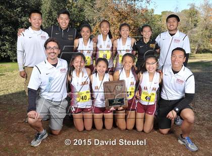 Thumbnail 1 in CIF State Cross Country Championships (Girls Awards) photogallery.