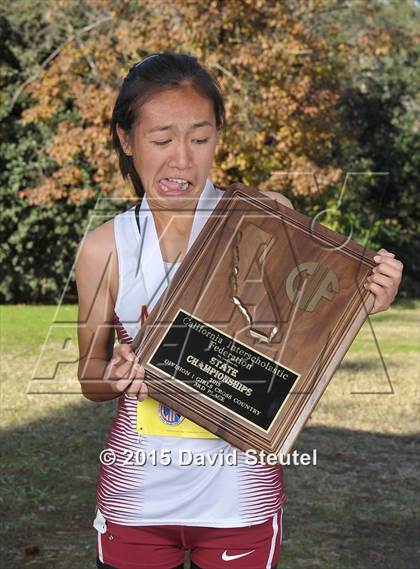 Thumbnail 1 in CIF State Cross Country Championships (Girls Awards) photogallery.