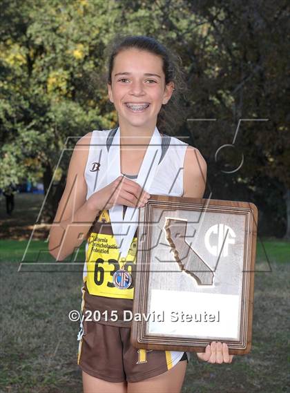 Thumbnail 2 in CIF State Cross Country Championships (Girls Awards) photogallery.