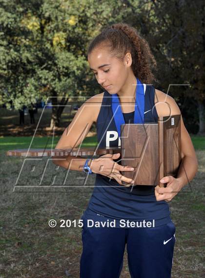 Thumbnail 1 in CIF State Cross Country Championships (Girls Awards) photogallery.