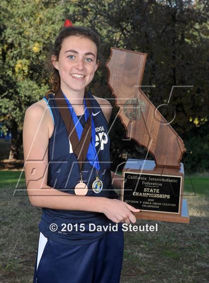 Thumbnail 2 in CIF State Cross Country Championships (Girls Awards) photogallery.