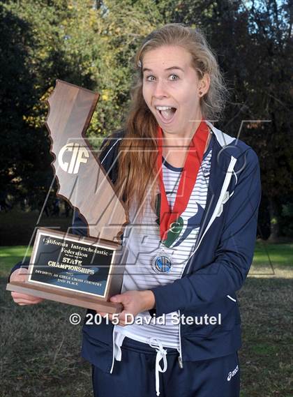 Thumbnail 1 in CIF State Cross Country Championships (Girls Awards) photogallery.