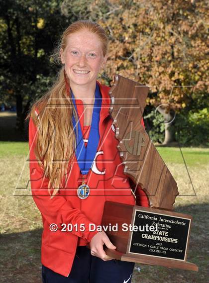 Thumbnail 2 in CIF State Cross Country Championships (Girls Awards) photogallery.