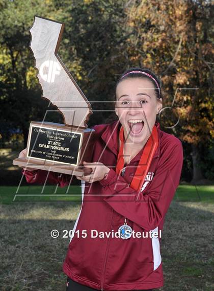 Thumbnail 1 in CIF State Cross Country Championships (Girls Awards) photogallery.