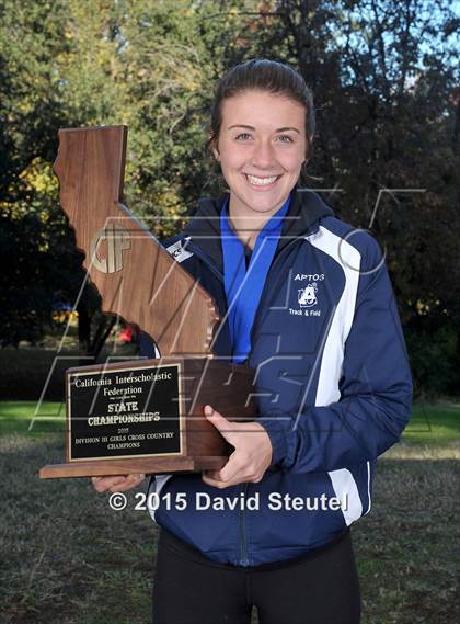 Thumbnail 2 in CIF State Cross Country Championships (Girls Awards) photogallery.