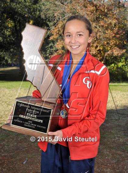 Thumbnail 1 in CIF State Cross Country Championships (Girls Awards) photogallery.