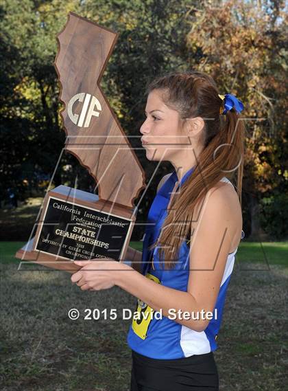 Thumbnail 2 in CIF State Cross Country Championships (Girls Awards) photogallery.