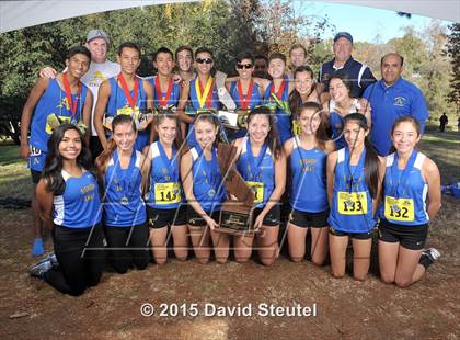 Thumbnail 2 in CIF State Cross Country Championships (Girls Awards) photogallery.