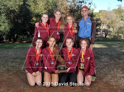 Thumbnail 1 in CIF State Cross Country Championships (Girls Awards) photogallery.