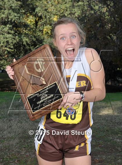 Thumbnail 2 in CIF State Cross Country Championships (Girls Awards) photogallery.