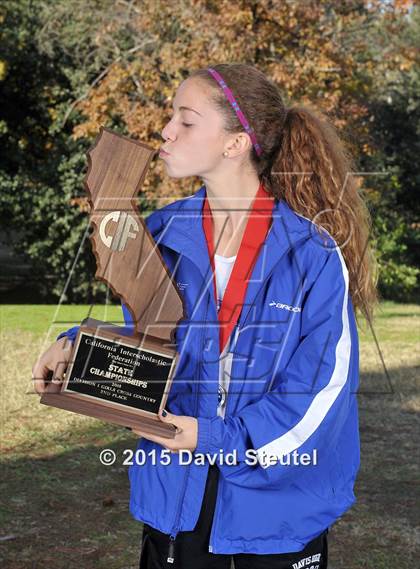 Thumbnail 1 in CIF State Cross Country Championships (Girls Awards) photogallery.