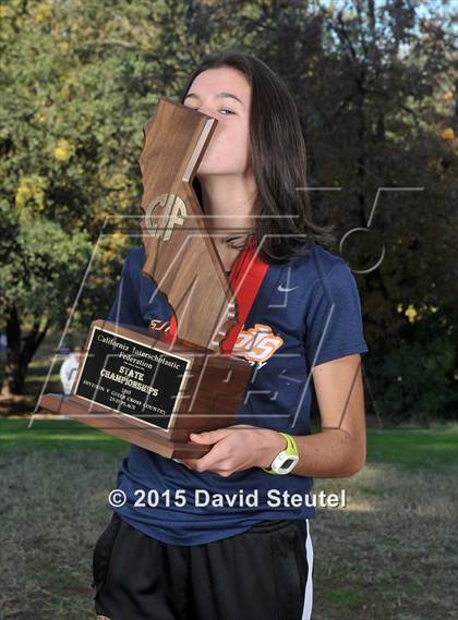 Thumbnail 1 in CIF State Cross Country Championships (Girls Awards) photogallery.