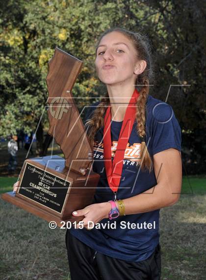 Thumbnail 2 in CIF State Cross Country Championships (Girls Awards) photogallery.