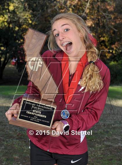 Thumbnail 1 in CIF State Cross Country Championships (Girls Awards) photogallery.