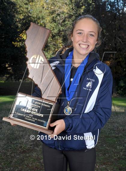 Thumbnail 1 in CIF State Cross Country Championships (Girls Awards) photogallery.