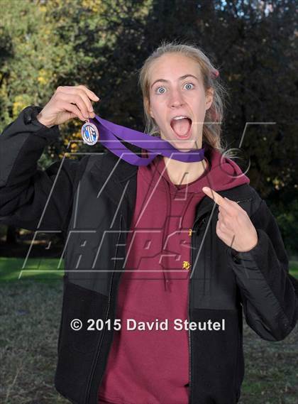 Thumbnail 2 in CIF State Cross Country Championships (Girls Awards) photogallery.