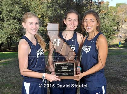 Thumbnail 1 in CIF State Cross Country Championships (Girls Awards) photogallery.