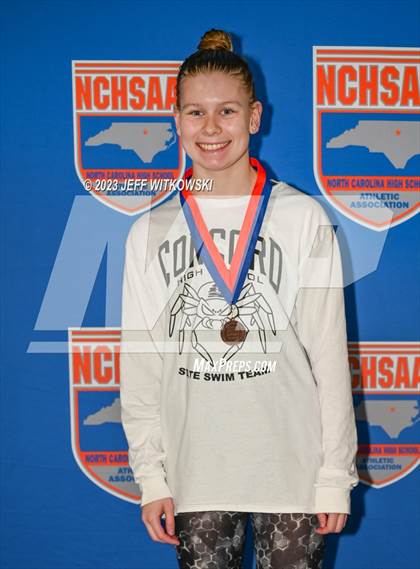 Thumbnail 2 in NCHSAA 3A State Swimming Championship Awards photogallery.