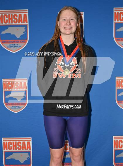Thumbnail 2 in NCHSAA 3A State Swimming Championship Awards photogallery.