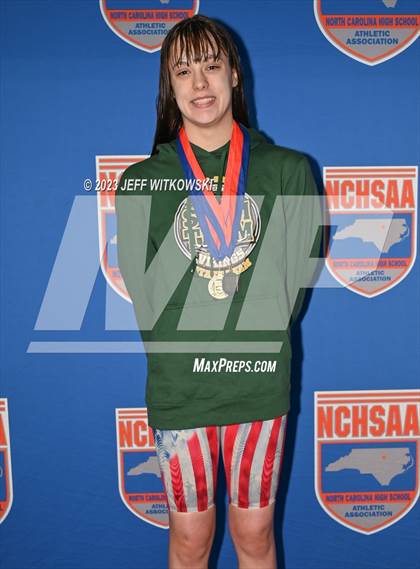 Thumbnail 1 in NCHSAA 3A State Swimming Championship Awards photogallery.