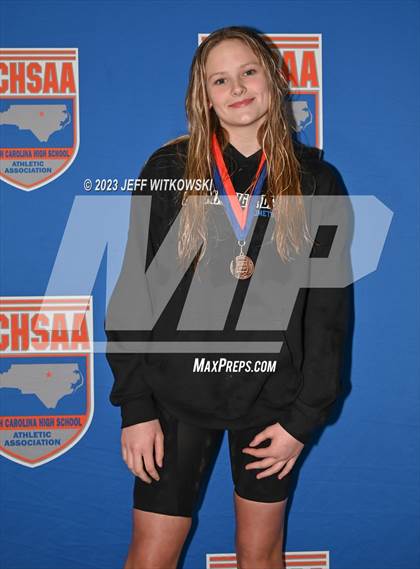 Thumbnail 3 in NCHSAA 3A State Swimming Championship Awards photogallery.