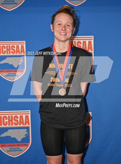 Thumbnail 1 in NCHSAA 3A State Swimming Championship Awards photogallery.